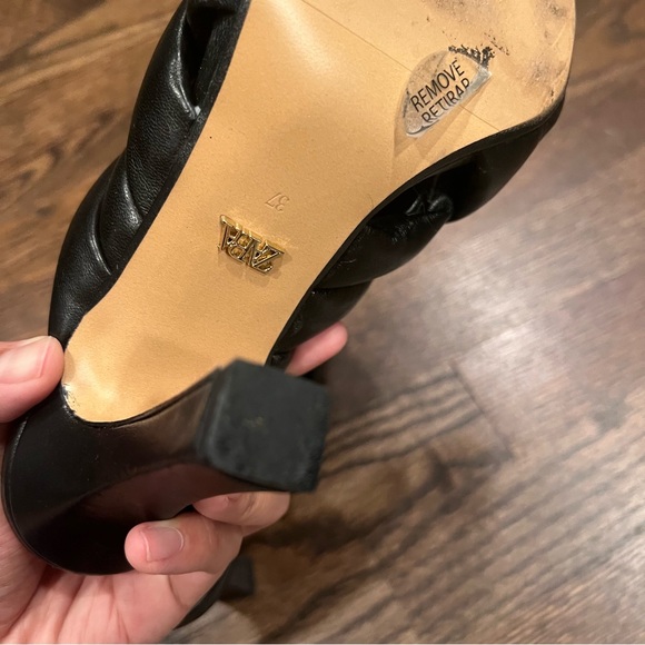 Zara Padded Braided Leather Mules Wm - Picture 5 of 6